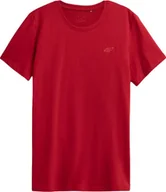 Koszulki męskie - 4f Koszulka męska H4Z22-TSM352 Czerwona r.S - miniaturka - grafika 1