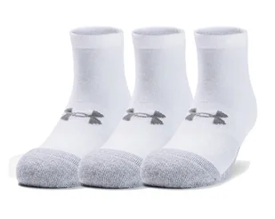 Skarpety Under Armour HeatGear Krótkie 3-Pak Białe - Skarpetki damskie - miniaturka - grafika 1