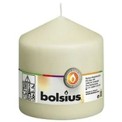 Świece - Bolsius świeca filarowa Cello XXL kość słoniowa - 10 cm / ø 10 cm - miniaturka - grafika 1