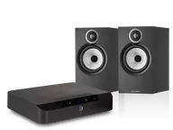 Zestawy stereo - Bluesound POWERNODE EDGE (czarny) + 606 S3 (czarny) - miniaturka - grafika 1