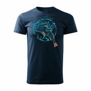 Koszulki sportowe męskie - Topslang, Koszulka męska dla wędkarza wędkarska fishing, granatowa, regular, rozmiar L - miniaturka - grafika 1