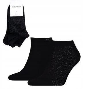 CALVIN KLEIN Skarpety Męskie 2p. BLACK ONE SIZE - Skarpetki damskie - miniaturka - grafika 1