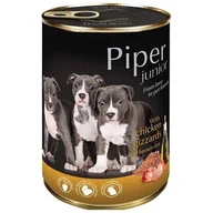 Mokra karma dla psów - Dolina Noteci PIPER Junior z żołądkami z kurczaka i ryżem 400 g mokra karma dla szczeniąt - miniaturka - grafika 1
