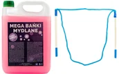 Bańki mydlane - Płyn do dużych baniek mydlanych 5 litrów + kij niebieski do ogromnych baniek MEGA FUN - miniaturka - grafika 1