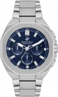 Zegarki męskie - Zegarek męski BEVERLY HILLS BP3537X.390 granatowy fashion na prezent - miniaturka - grafika 1