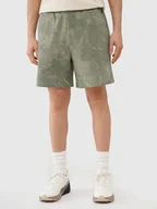 Spodnie sportowe męskie - 4F Szorty dresowe w kolorze khaki - miniaturka - grafika 1