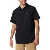 Koszule męskie - Columbia Utilizer II Solid Short Sleeve Shirt 1577762011, Mężczyzna, Koszula, Czarny - miniaturka - grafika 1