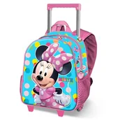 Plecaki - Disney Fantazyjny mały plecak 3D Myszka Minnie z kółkami, niebieski, 26 x 34 cm, pojemność 12,5 l, Niebieska Myszka Minnie, Jeden rozmiar, Mały plecak 3D - miniaturka - grafika 1