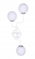 Lampy ścienne - Kinkiet Nowoczesny Loft 3 Szklane Okrągłe Klosze - miniaturka - grafika 1