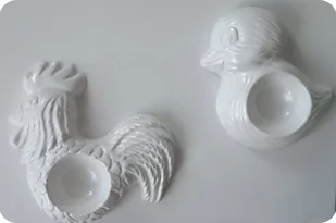 Artis Dea Forma do odlewów Odlewy gipsowe Podstawki pod jajka Kurki 2003018) 2003018 - Akcesoria rzeźbiarskie - miniaturka - grafika 1