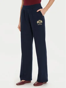 Tommy Hilfiger Spodnie dresowe Varsity WW0WW43862 Granatowy Regular Fit - Spodnie sportowe damskie - miniaturka - grafika 1