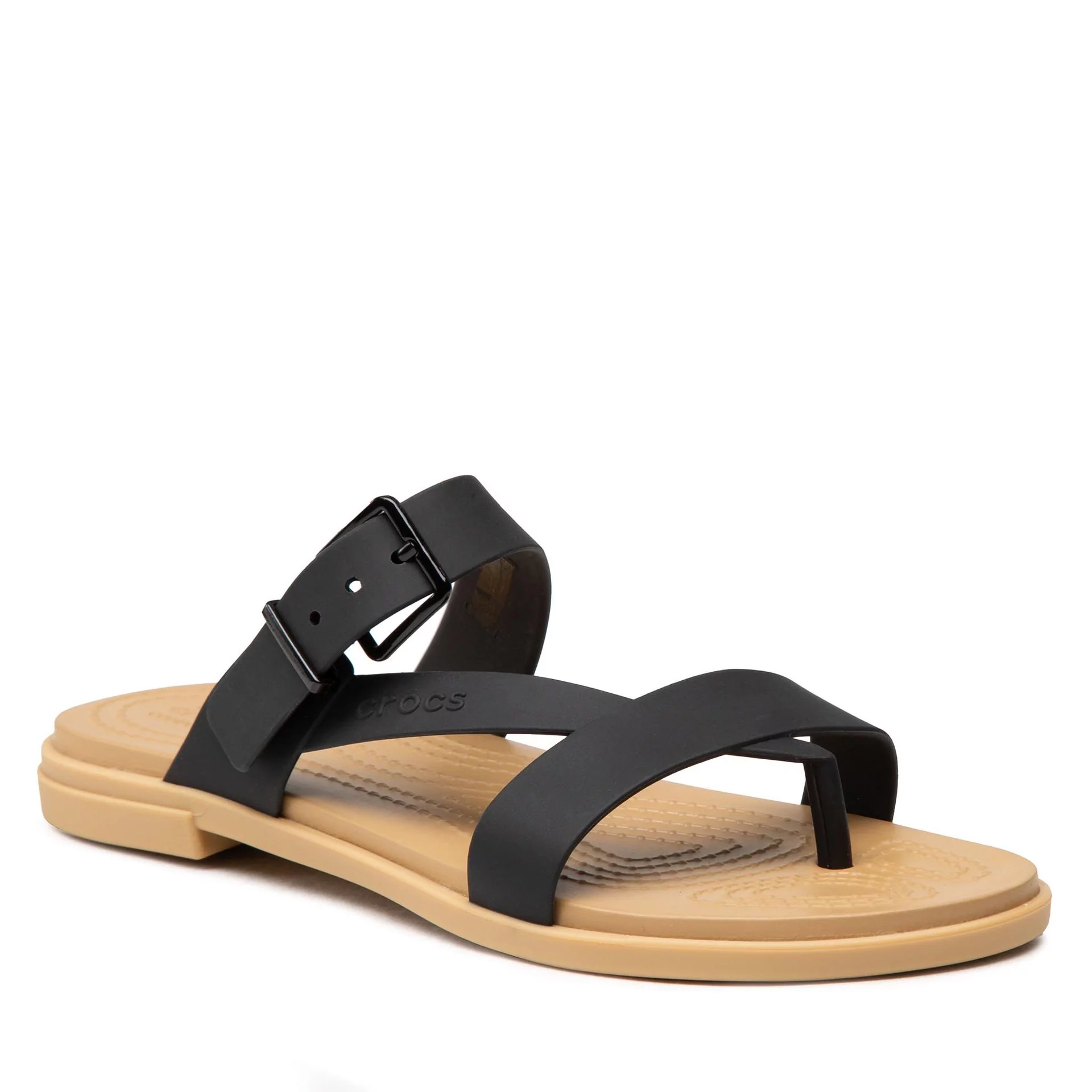 Crocs Japonki Tulum Toe Post Sandal W 206108 Black/Tan