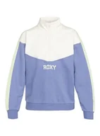 Koszulki i topy damskie - Roxy Top Essential Energy Half Zip CB 2 Kobiety Niebieski XL - miniaturka - grafika 1