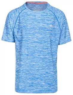 Koszulki męskie - Trespass T-shirt męski Quick Dry Bright Blue Marl XXS MATOTSN10001_BUMXXS - grafika 1