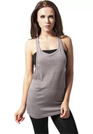 Koszulki i topy damskie - Urban Classics damski sportowy T-Shirt Ladies Loose Burnout Tanktop, zielony, m TB456olive - miniaturka - grafika 1