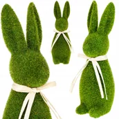 Wielkanoc - TG Królik wielkanocny flokowany zielony - 42 cm - 1 szt. TG55591 - miniaturka - grafika 1