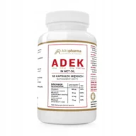 Witaminy i minerały - NATURALNE WITAMINY A,D3,E,K2 MK7 FORTE w oleju MCT - Altopharma - 60 kapsułek miękkich (Softgel) - miniaturka - grafika 1