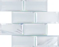 Płytki ceramiczne - Mozaika Metro Big Mirror Silver 29.8x29.8 Euroceramika - miniaturka - grafika 1