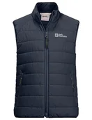 Kurtki i płaszcze dla chłopców - Jack Wolfskin ZENON VEST K, niebieski (Night Blue), 128 - miniaturka - grafika 1