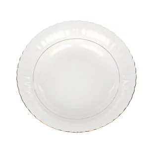 Porcelana Chodzież TALERZ IWONA GŁĘBOKI 22,5CM ZŁOTO zakupy dla domu i biura XXX - Talerze - miniaturka - grafika 1