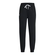 Spodnie damskie - Damskie Spodnie UNDER ARMOUR UA RIVAL TERRY JOGGER 1382735-002 – Czarny - miniaturka - grafika 1