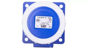 PCE Polska sp. z o.o. Gniazdo tablicowe 16A 3P 230V /75x75/ niebieskie IP67 POWER TWIST 3132-6 - Gniazdka elektryczne - miniaturka - grafika 1