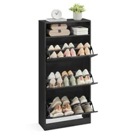 Szafki na buty - Czarna szafka na buty z 3 drzwiczkami - miniaturka - grafika 1