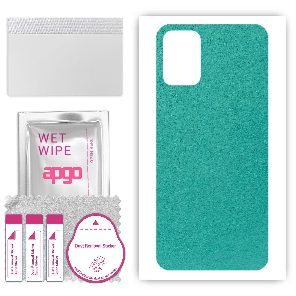 Folia naklejka skórka strukturalna na TYŁ Zamsz do LG K52 - Zamsz Miętowy - apgo SKINS