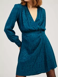 Sukienki - Naf Naf Sukienka w kolorze niebieskim - grafika 1