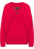 Swetry damskie - NAEMI Damski sweter z dzianiny 11019360-NA01, czerwony, XL/XXL, czerwony, XL-XXL - miniaturka - grafika 1