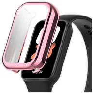 Akcesoria do smartwatchy - Pełne etui 2w1 ochronne 360° Vanfone do Xiaomi Mi Smart Band 8 Active/Redmi Smart Band 2, różowy - miniaturka - grafika 1