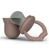 Gryzaki dla dzieci - Gryzak silikonowy 2w1 do podawania jedzenia PINK, BabySteps - miniaturka - grafika 1