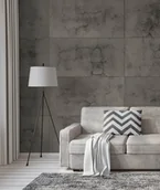 Elewacje - 60x60 cm DS - (brązowy, czarne kruszywo) - płyta beton architektoniczny ultralekka - miniaturka - grafika 1