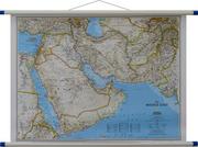 Mapy i plansze edukacyjne - National Geographic, mapa ścienna polityczna Bliski Wschód, 1:6 083 000 (j. angielski) - miniaturka - grafika 1