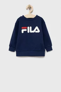 Bluzy damskie - Fila bluza dziecięca kolor granatowy z nadrukiem - grafika 1