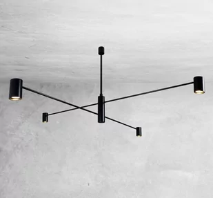 Shilo Dakata lampa wisząca 4-punktowa czarna 5636 5636sh - Lampy sufitowe - miniaturka - grafika 1