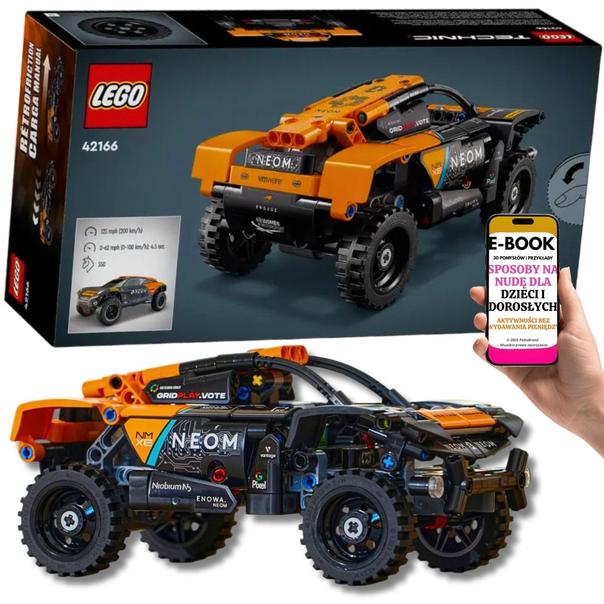 LEGO Technic McLaren Extreme E 42166 – Zestaw z Samochodem Wyścigowym Lego Prezent Dla Dzieci i Dorosłych + EBOOK-3