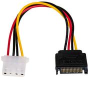 Kable komputerowe i do monitorów - Molex Kabel zasilający Akyga AK-CA-11 ( SATA / F-M PVC 0,15m ) KABAKGZAW0011 [5273309] - miniaturka - grafika 1