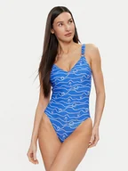 Stroje kąpielowe - Seafolly Strój kąpielowy 11151DD134 Niebieski - miniaturka - grafika 1