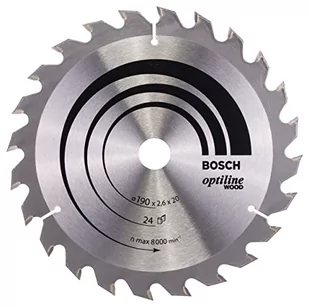 Bosch Tarcza do piły tarczowej Optiline Wood 190 x 20/16 x 2 6 mm 24 2608640612 1 szt - Tarcze do pił - miniaturka - grafika 1