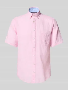 Koszula casualowa o kroju regular fit z mieszanki lnu i bawełny - Koszule męskie Koszula casualowa o kroju regular fit z mieszanki lnu i bawełny - Koszule męskie - miniaturka - grafika 1