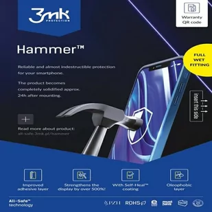 3MK All-In-One Hammer Phone mokry montaż 5 szt. - Plotery - miniaturka - grafika 1