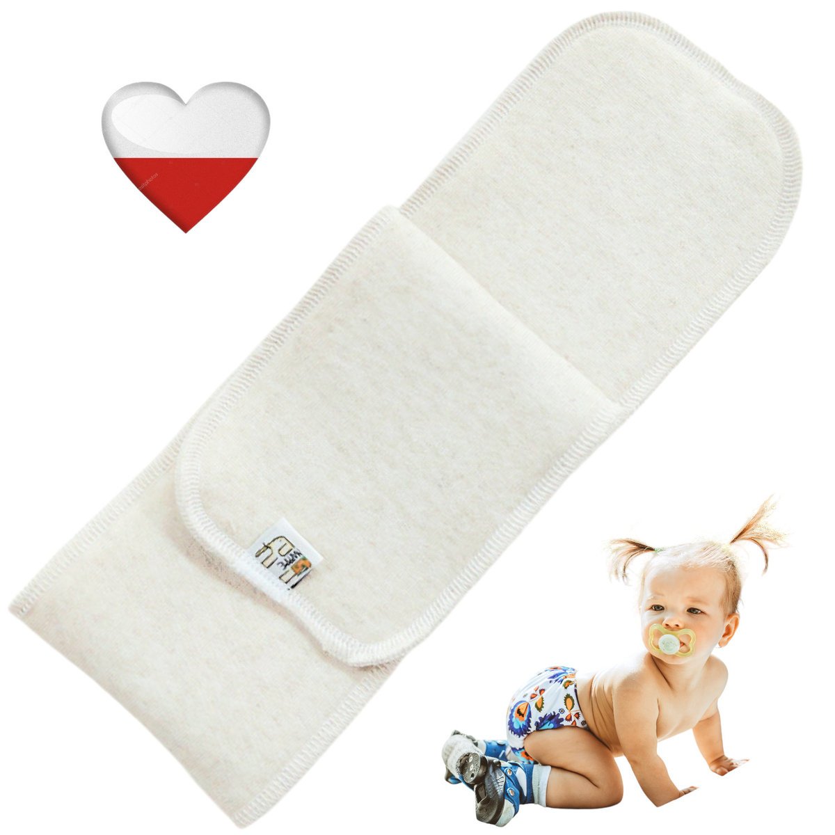 WKŁAD CHŁONNY LNIANY L 11x60 Wkłady Chłonne do Pieluch NappiMe