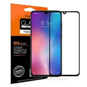 Szkła hartowane na telefon - SZKŁO HARTOWANE SPIGEN GLASS FC XIAOMI MI9 BLACK - miniaturka - grafika 1