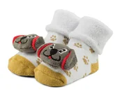 Skarpetki dla dzieci - Ciepłe bawełniane skarpetki z grzechotką r 1-2 lat - miniaturka - grafika 1