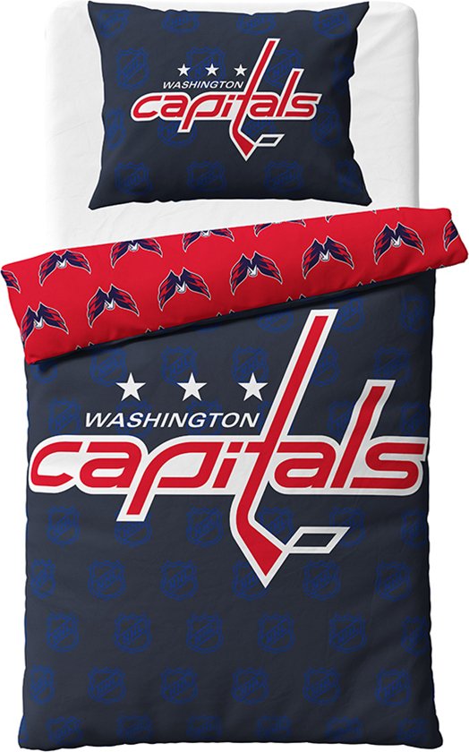 Pościel hokejowa NHL Washington Capitals Tarcze Rozmiar: 140x200 + 70x90 cm