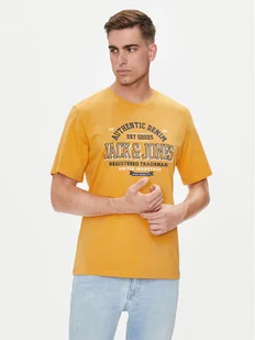 Jack&Jones T-Shirt Logo 12254862 Żółty Standard Fit - Koszulki męskie - miniaturka - grafika 1