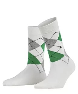 Burlington Kobiety Skarpety Queen W SO Trwała Organiczna Bawełna z wzorem 1 Para, Biały (White 2000), 36-41 - Skarpetki damskie - miniaturka - grafika 1