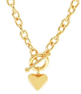 Colibra Naszyjnik z sercem i przekładką (C15/TGU/63AU) Walentynki - Naszyjniki - miniaturka - grafika 1