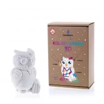 Kolorowanka 3D Funny Owl - Kolorowanki, wyklejanki - miniaturka - grafika 1